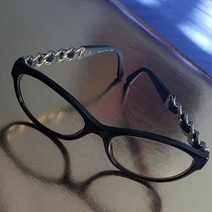CHANEL  MARBLE BLUE/SILVER EYEGLASSES